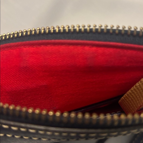 Dooney & Bourke Navy Saffiano Leather East/West Pocket Crossbody Durable - Picture 7 of 14